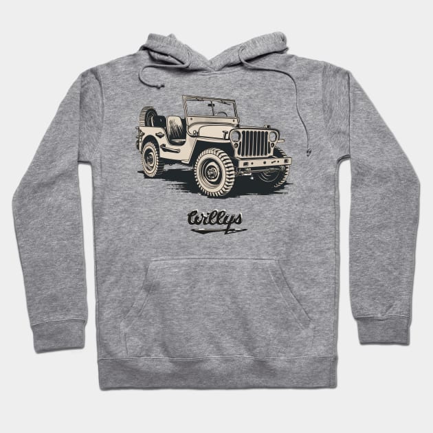 Willys Jeep Hoodie by loskotno